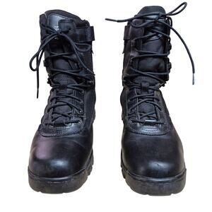 Bates Black Tactical Sport DRY Guard™ Side Zip Lace Up Work Combat MOTO Boots 11
